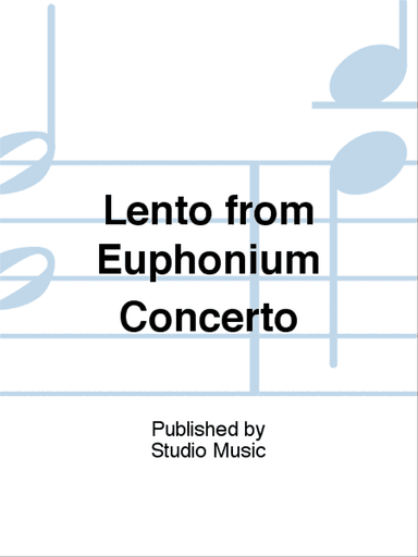 Lento from Euphonium Concerto