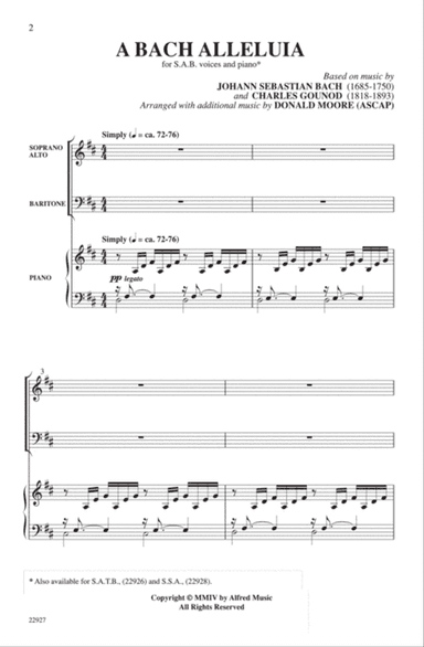 A Bach Alleluia