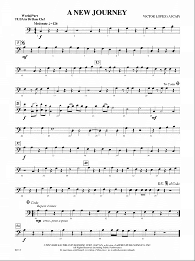 A New Journey: (wp) B-flat Tuba B.C.