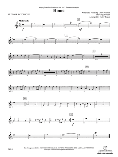 Home: B-flat Tenor Saxophone