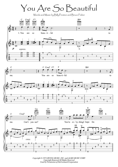 You Are So Beautiful