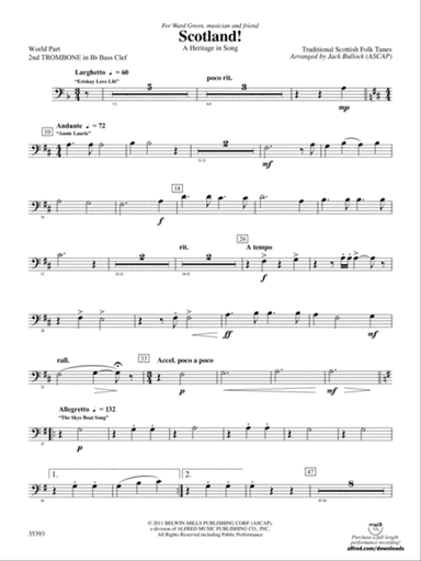 Scotland!: (wp) 2nd B-flat Trombone B.C.
