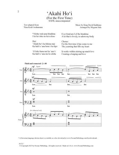 Akahi Ho'i (For The First Time)