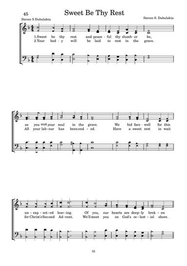 Sweet Be Thy Rest