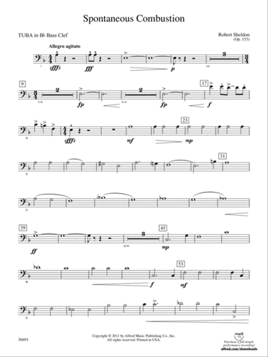 Spontaneous Combustion: (wp) B-flat Tuba B.C.