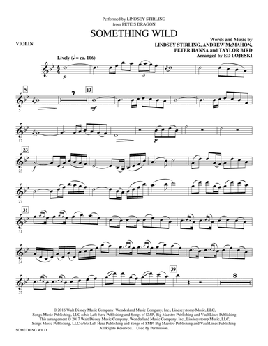 Something Wild (arr. Ed Lojeski) - Violin