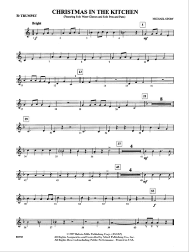 Christmas in the Kitchen: 1st B-flat Trumpet