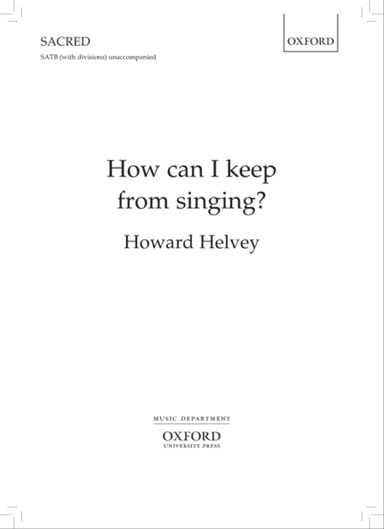 How can I keep from singing?
