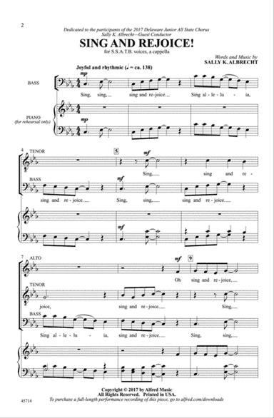 Sing and Rejoice!