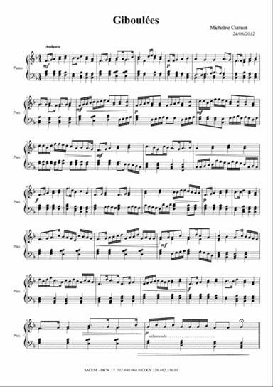 Cumant Micheline-Giboulées