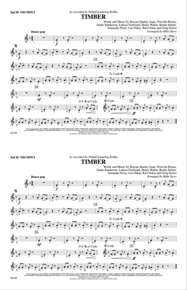 Timber: 2nd B-flat Trumpet