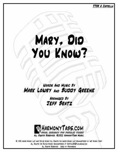 Mary, Did You Know?