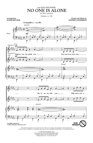 No One Is Alone - Part I