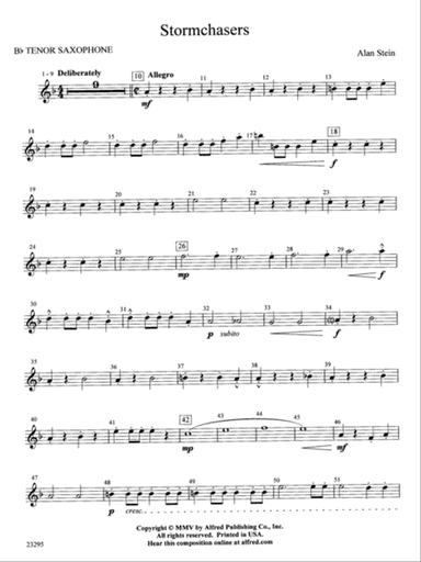 Stormchasers: B-flat Tenor Saxophone