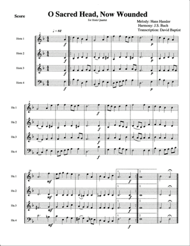 O Sacred Head Now Wounded