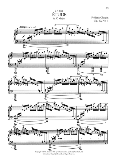Etude in C Major, Op. 10, No. 1