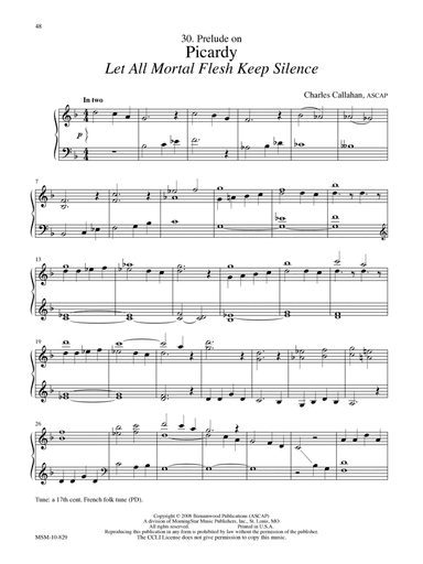 Prelude on Picardy (Let All Mortal Flesh Keep Silence)