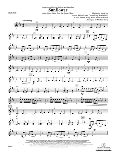 Sunflower: 2nd Violin