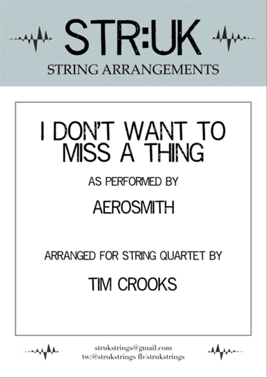 I Don't Want To Miss A Thing