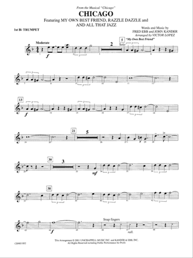 Chicago! (from the Musical Chicago!): 1st B-flat Trumpet