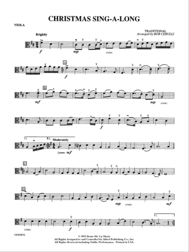 Christmas Sing-a-Long: Viola