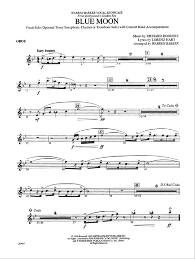 Blue Moon: Oboe