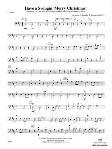 Have a Swingin' Merry Christmas: Cello