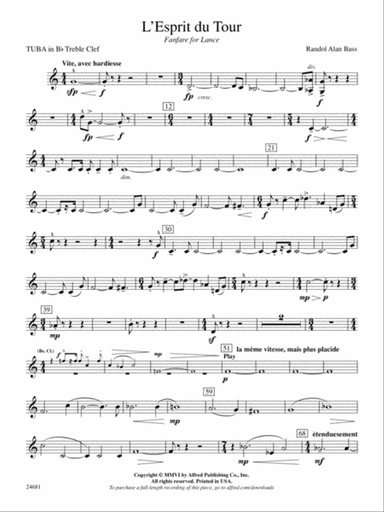 L'Esprit du Tour: (wp) B-flat Tuba T.C.