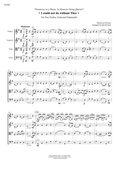 I could not do without Thee(S.Quartet)