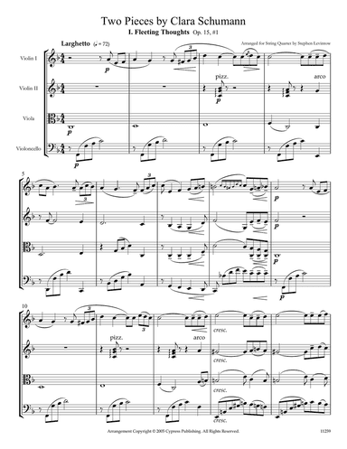 Two Pieces by Clara Schumann