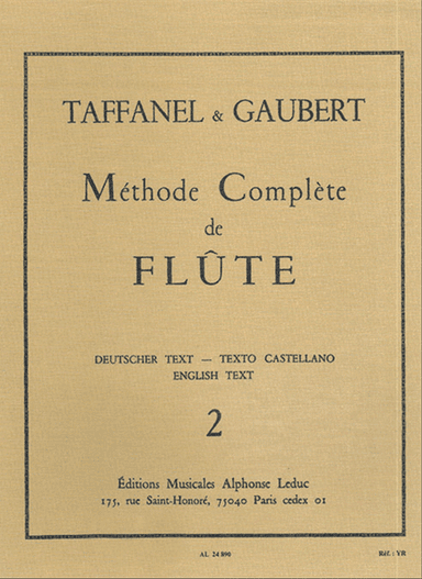 Paul Taffanel Et Philippe Gaubert - Methode Complete De Flute, Vol. 2
