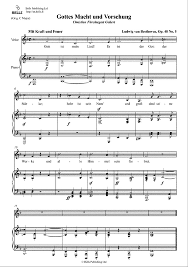 Gottes Macht und Vorsehung, Op. 48 No. 5 (F Major)