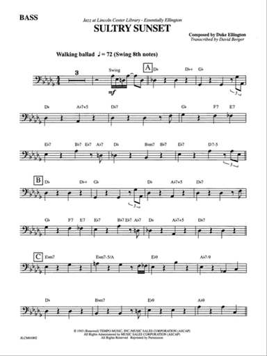 Sultry Sunset: String Bass