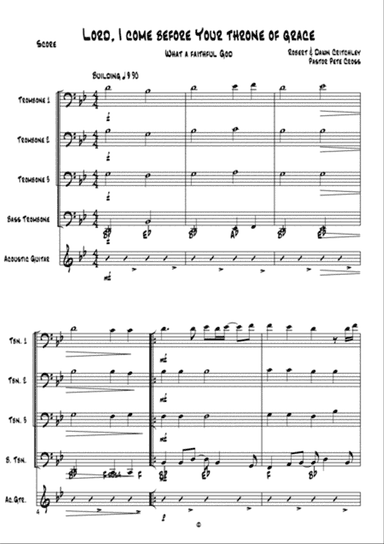 trombone praise (O God beyond all praising ) Trombone Quartet