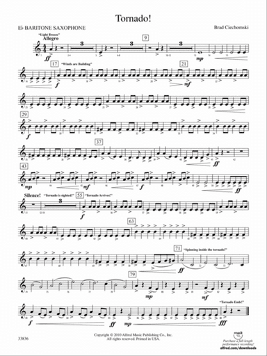 Tornado!: E-flat Baritone Saxophone