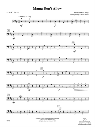 Mama Don't Allow: String Bass