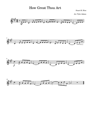 How Great Thou Art (Violin Solo)