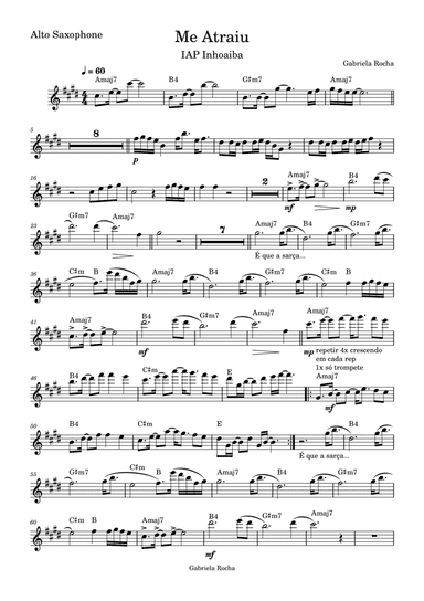 Me atraiu - Score Only