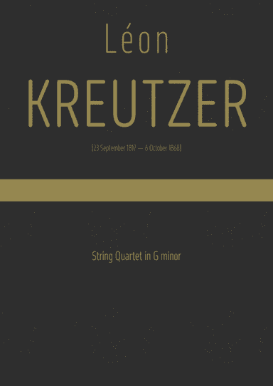 Kreutzer - String Quartet in G minor