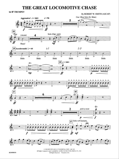 The Great Locomotive Chase: 1st B-flat Trumpet