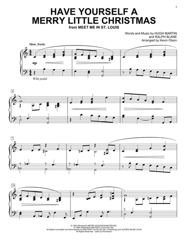 Have Yourself A Merry Little Christmas (arr. Kevin Olson)