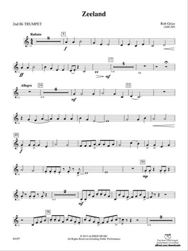 Zeeland: 2nd B-flat Trumpet