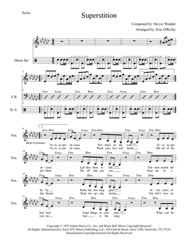 Superstition - Score Only
