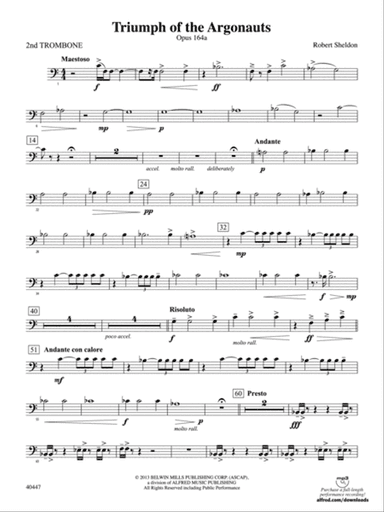 Triumph of the Argonauts: 2nd Trombone