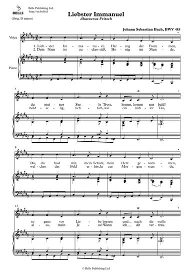 Liebster Immanuel, BWV 485