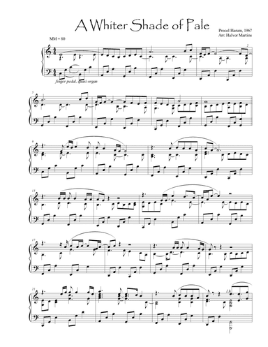 A Whiter Shade Of Pale