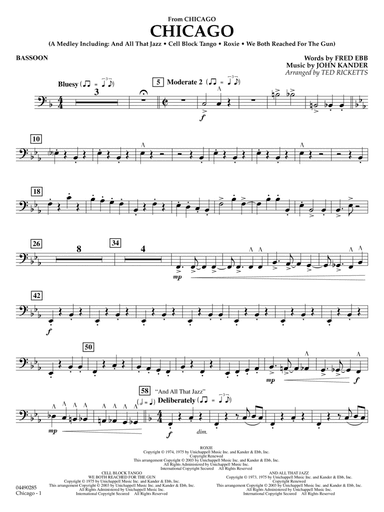 Chicago (arr. Ted Ricketts) - Bassoon