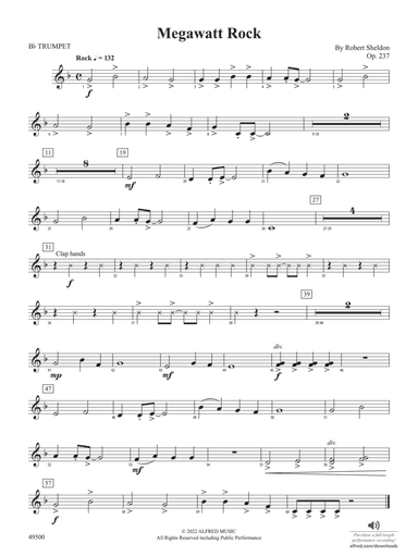 Megawatt Rock: 1st B-flat Trumpet