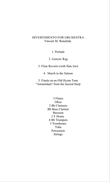 Divertimento for Orchestra