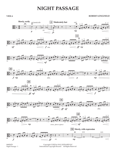 Night Passage - Viola